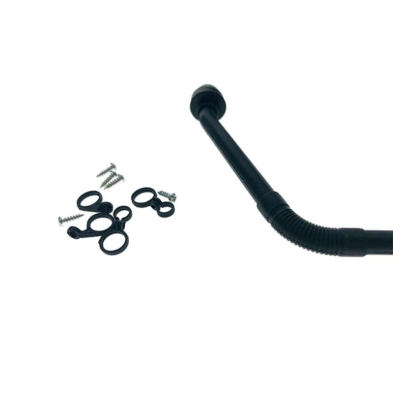 2X 1/10 Rc Crawler Nylon Nero Safari Snorkel Per Traxxas Trx4 Defender D110 D90 Carrozzeria Carrozzeria