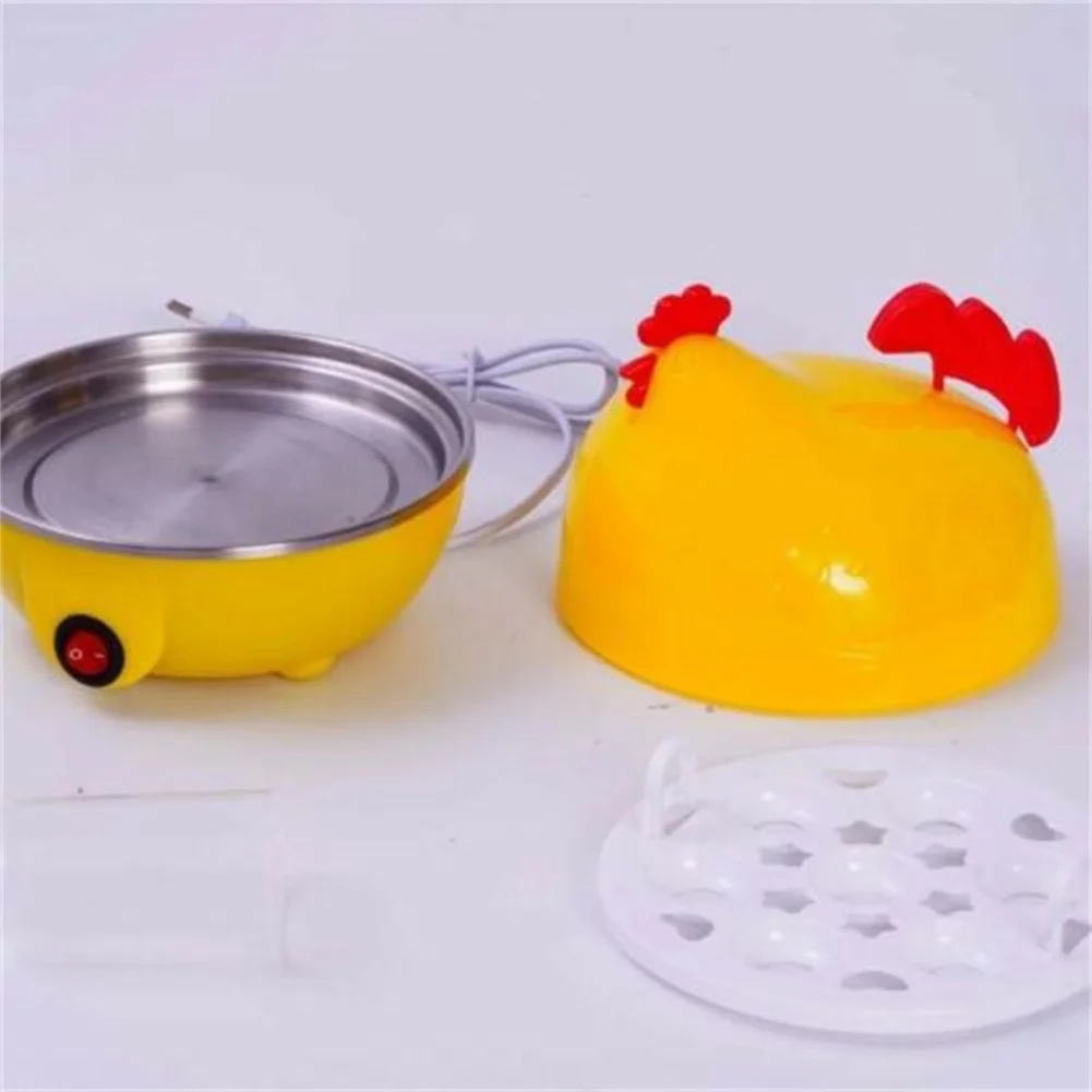 Electric Egg Cooker Boiler 7 Cavities Cute Chicken Shape Non Stick Auto-off Egg Steamer Indicator Light egg cooker electric egg cooker