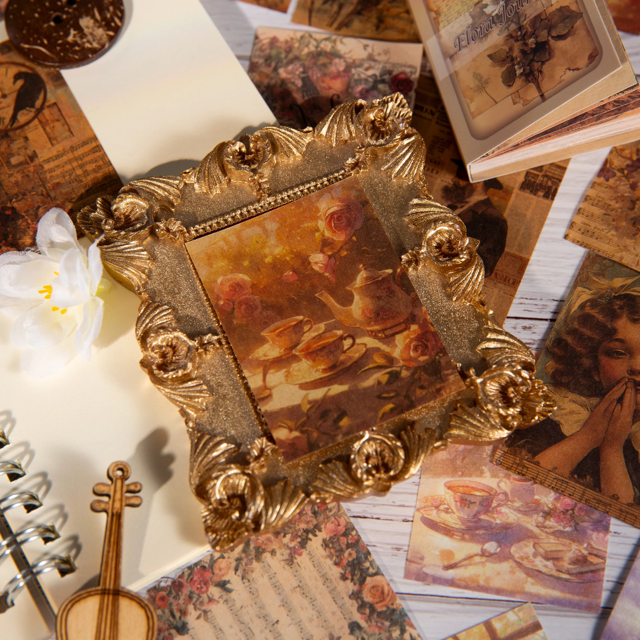 Vintage Antique Painting Collection Material paper Scrapbook Materials DIY Photo Album Collage Journal Creative Art paper 80pcs scrapbook paper,scrapbook materials,scrapbooking material,scrapbooking paper,diy craft materials