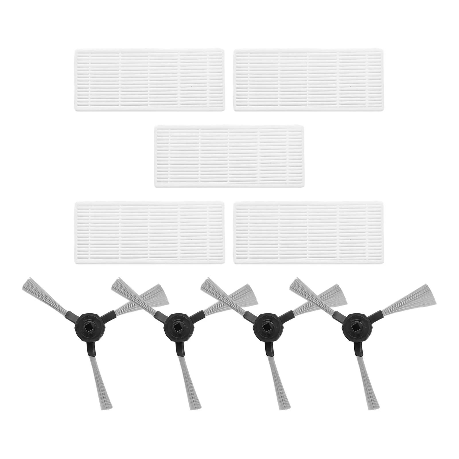 

9pcs Filter+ Side Brush For Vileda VR 102/VR 201/VR 303 Vacuum Cleaner Spare Parts Home Cleaning Tools Replacement Accessories