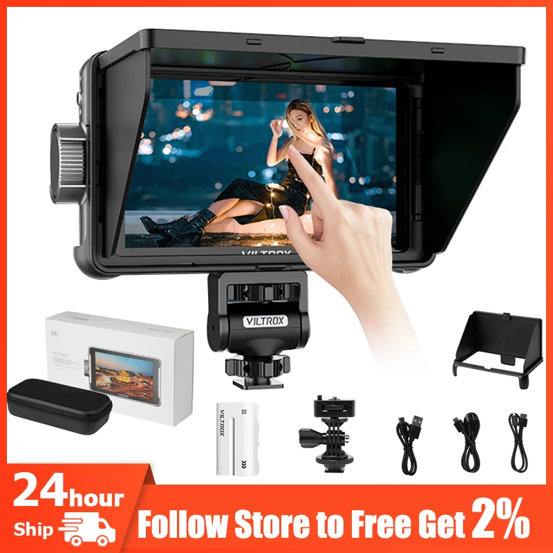 Viltrox DC 550 Pro ポータブルモニター 5.5 インチ 4K 30HZ HDMI 1.4