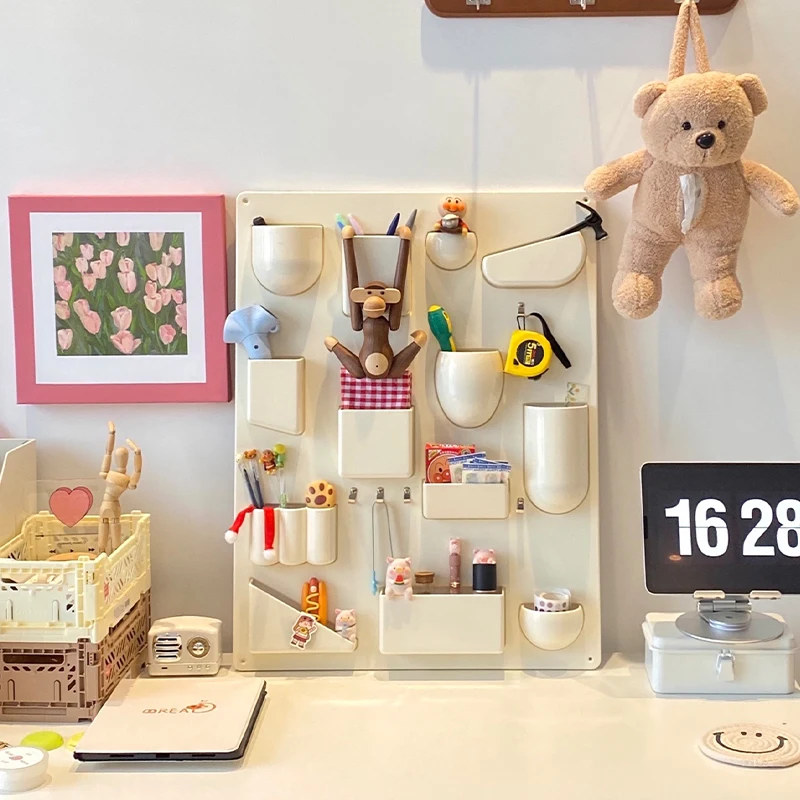 

Joylove Wall Storage Small Size Rack Desktop Storage Pen Insert Nordic Ins Style Creative Home Decoration Photo Props Celebrity