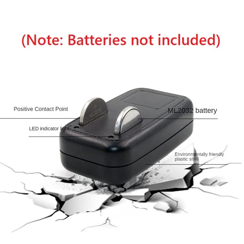 3.6V Battery Charger Lithium 2032 Battery Charger Adapter For ML2032 ML Coin Button Cell Easy Install EU Plug