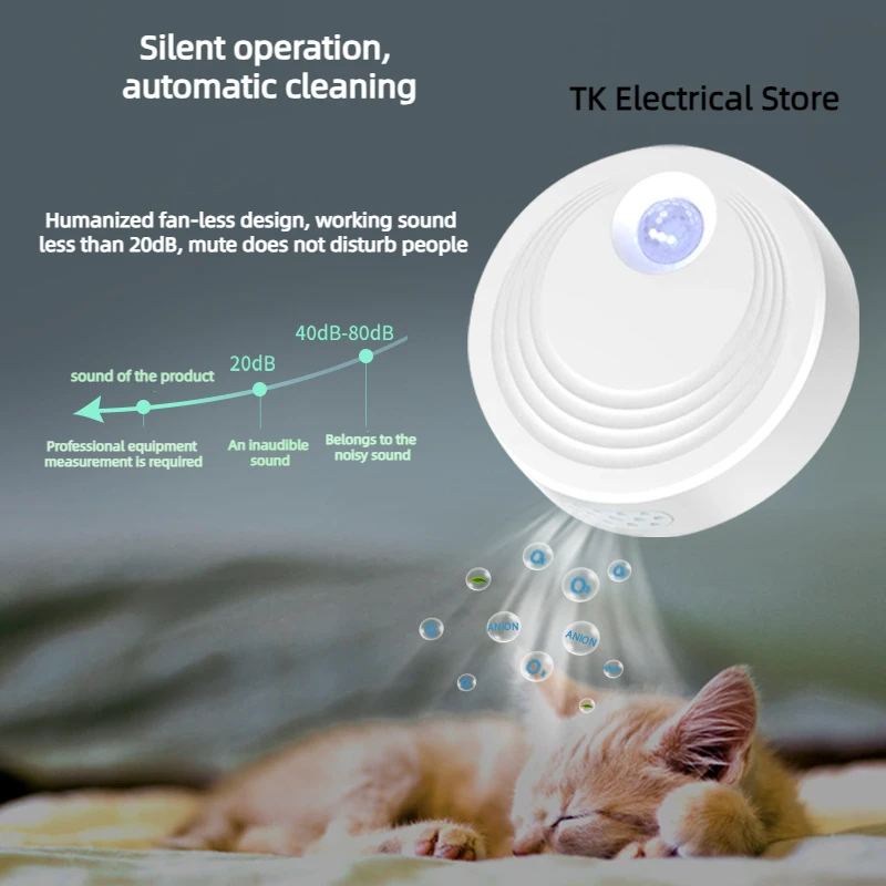 

Pet cat litter tray deodorizer infrared induction air purifier intelligent cat deodorizer rechargeable indoor deodorizer