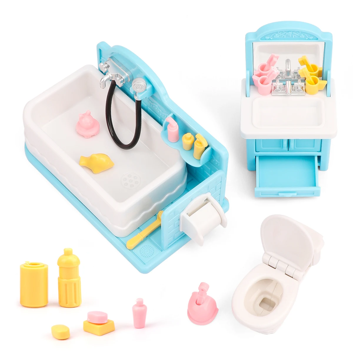 Mini Furniture Ornaments House Toys Miniature Kitchen Bathroom Doll House Scene Accessories Furniture