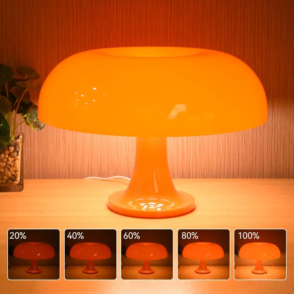LED 버섯 테이블 램프 현대 이탈리아 호텔 침실 침대 옆 거실 장식 조명, 현대 미니멀리스트 책상 조명