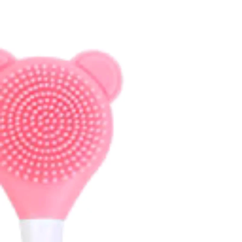 Spatola e spazzolino in silicone 2 in 1 per la pulizia e la maschera dei punti neri, strumento per la pulizia profonda, esfoliante e scrub per la cura della pelle del viso e dei pori._voghion.com