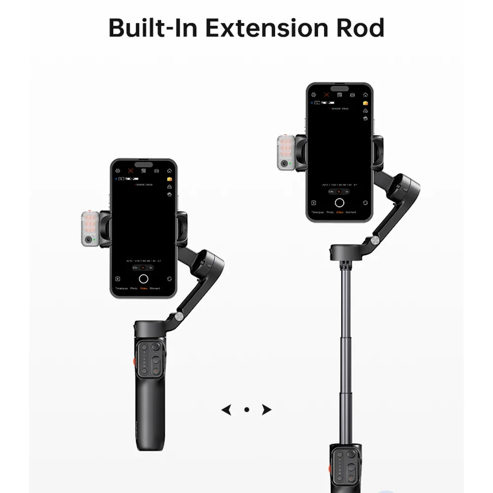 Hohem ISteady V3 Magnetic AI Handheld Stabilizer Selfie Stick Gimbal Phone for Smartphones Video Record Vlog