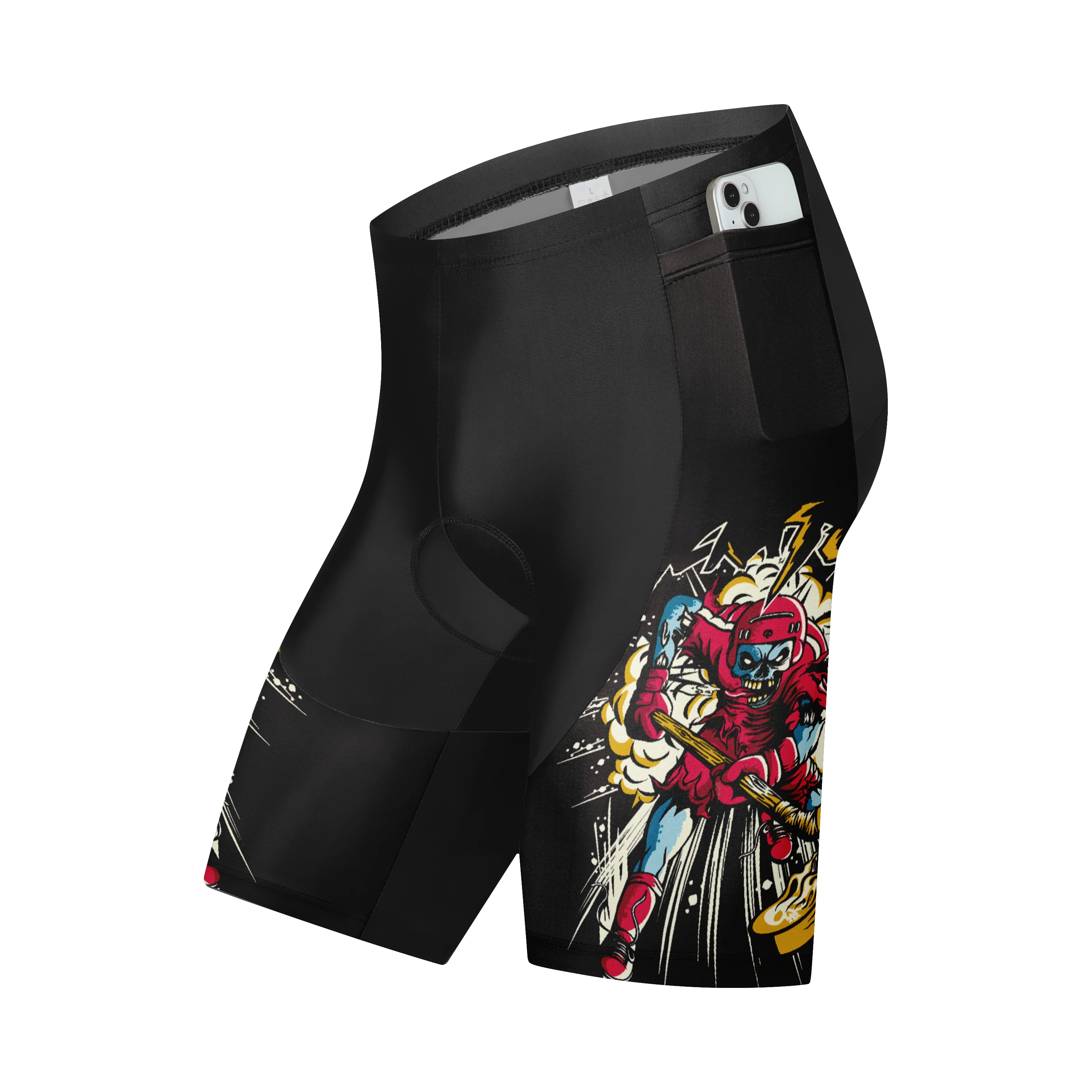 Herren-Radlerhose mit 9D-Polsterung, MTB-Fahrradhose mit Taschen – Detail 4