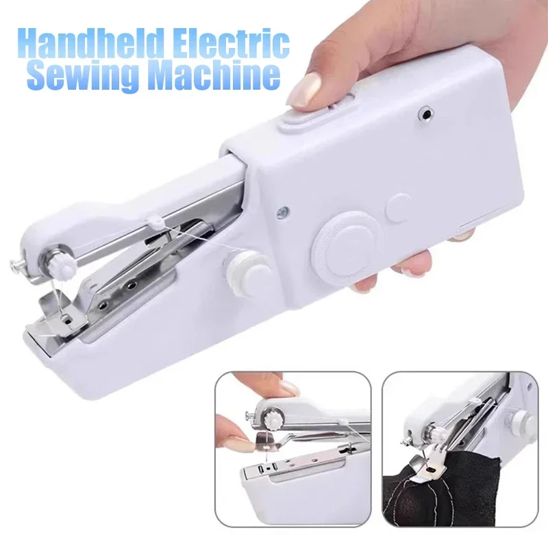 Portable Wireless Handheld Electric Mini Sewing Machine Clothing Repair Tool Household Handy Stitch Simple Needlework Device