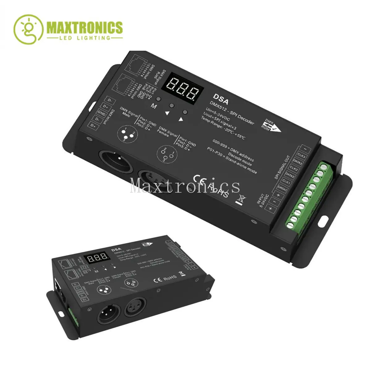 

Декодер 5-24 В постоянного тока DMX512 в SPI (с радиочастотной)