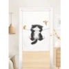 Japanese Cartoon Cat Door Curtain Noren Kitchen Living Room Partition Bookcase Shoe Cabinet Dust Cover Curtain Hanging Opaque 4