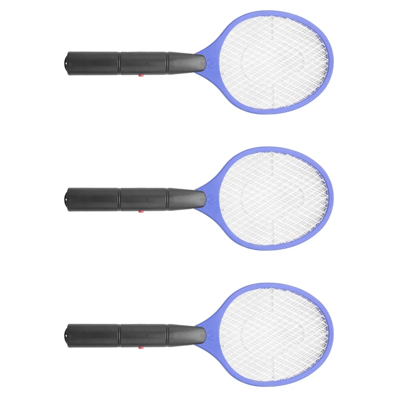 

AD-3X Batteries Operated Hand Racket Electric Mosquito Swatter Insect Home Garden Pest Bug Fly Mosquito Swatter Killer