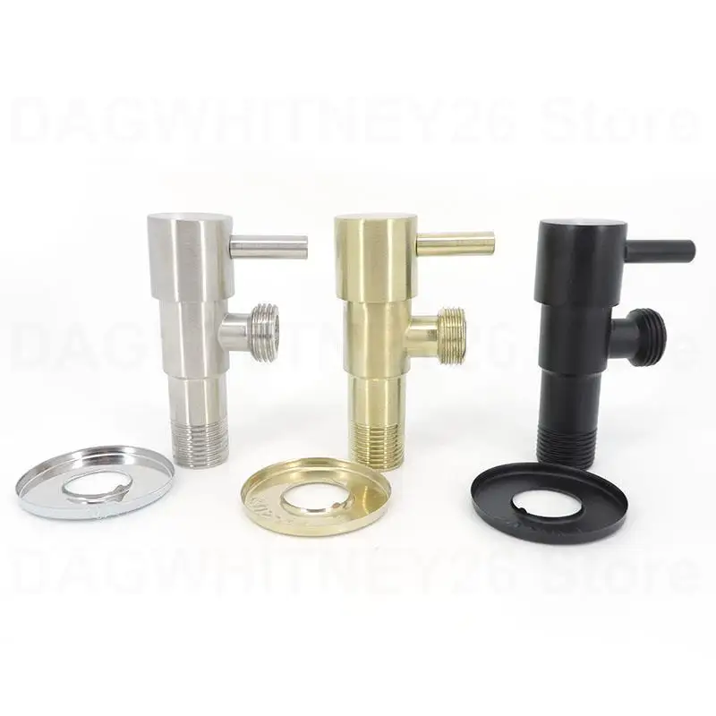 304StainlessSteelAngleStopTValvesG1220mmColdWaterDiverter