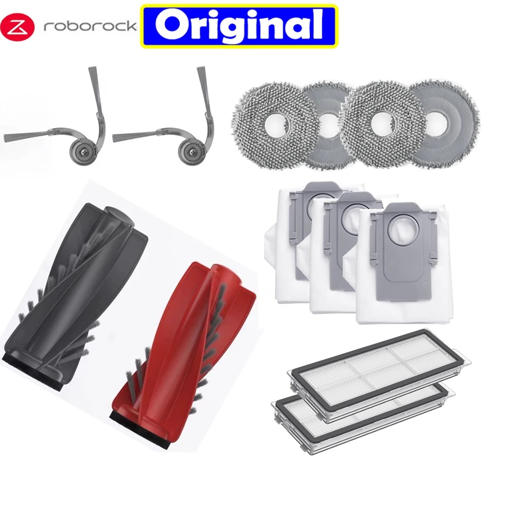 Set 21 Ricambi Per Roborock Qrevo Curv/Edge/S5V - Spazzole, Filtri HEPA, Sacchetti Polvere E Panni