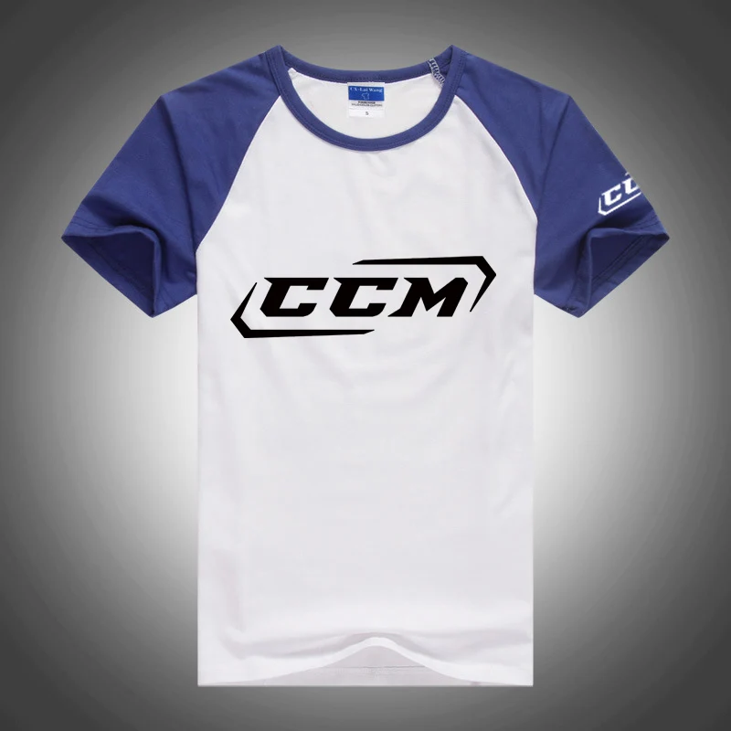 CCM 2023 summer printed comfortable sportswear high street color matching short sleeve hip-hop T-shirt