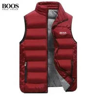 Gilet chaud de haute qualité pour hommes, marque de broderie, marque de mode de luxe d'automne et d'hiver, veste coupe-vent d'extérieur sans manches 2