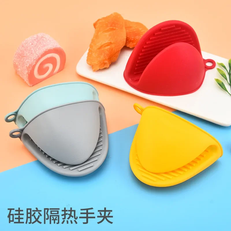 

Kitchen Microwave Oven Insulation High Temperature Resistant Silicone Anti-hot Hand Clip Pot Side Anti-scalding Pot Earmuffs
