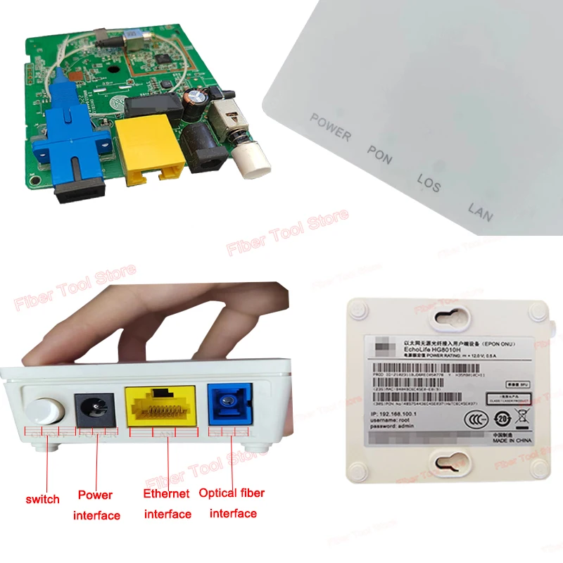100 Pz Originale Nuovo Hg8310M Gpon Onu Hg8010H Epon Hg8310 Xpon Onu Modem Ftth Fibra Ottica Ont Router Versione Inglese