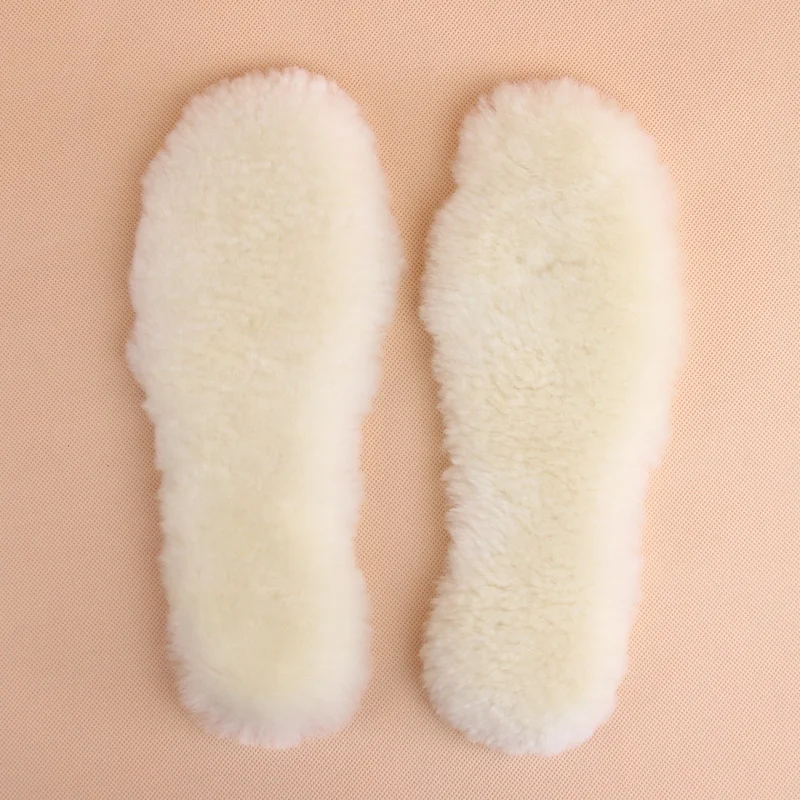 Australia Sheepskin Insoles Natural Real Fur Wool Cashmere Snow Boots Shoe Pad Men Women Children Wool Insoles Warm Winter Shoes