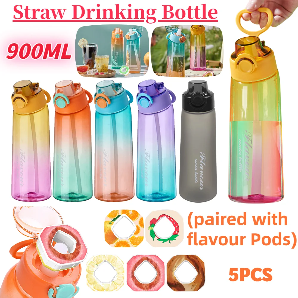 Air Up Water Bottle with Flavor Pods,Tritan Flavouring Water Bottle With 1  Flavor Pods Included, Flip Lid, Carry Strap, BPA Free - AliExpress