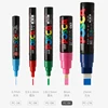 UNI-Ball POSCA Markers, 1pcs 8/17K Chisel Tip Paint Marker Pen for Large Backgrounds Rock Art Glass Graffiti Japanese Stationery 2