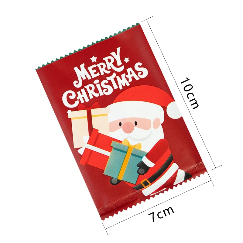 10pcs Navidad Christmas Ziplock Packaging Bags Santa Claus Elk X-Mas Child  Gifts Sugar Socks Party Snack Storage Hanging Pouches - AliExpress