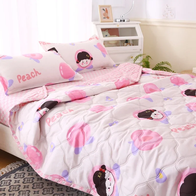 لحاف مبطن وكيس وسادة أو لحاف فردي ، ناعم جيد التهو...