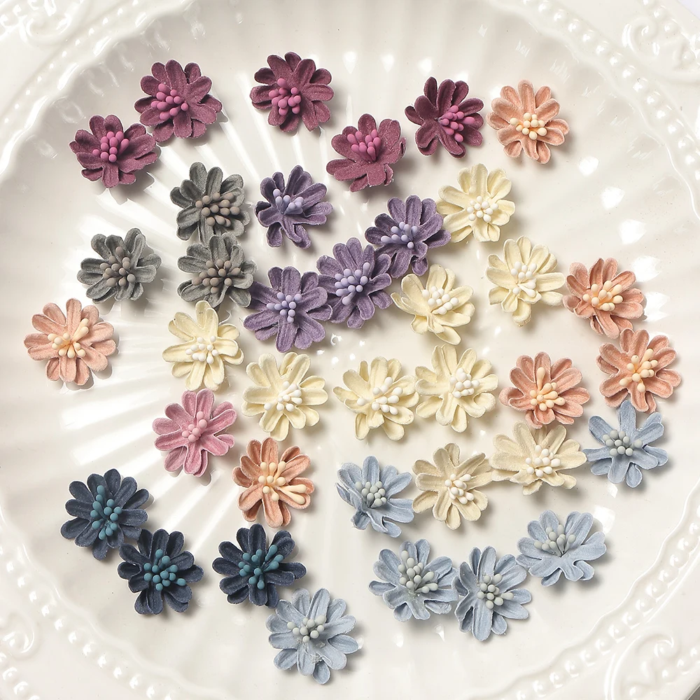 10/20pcs 2cm künstliche Blumen Köpfe Seide gefälschte Blumen für Wohnkultur Ehe Hochzeit Dekoration DIY Handwerk Girlande Zubehör – Detail 7