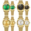 CHENXI Couple Watch Women Quartz Clock Luxury Golden Stainless Steel часы женские Relogio Femininoワンピース レディース Montre 3