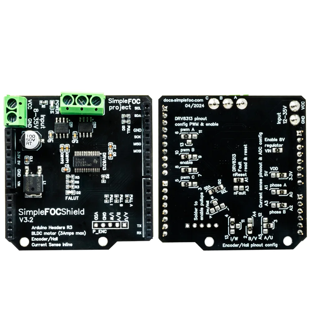 Arduino Servo Controller SimpleFOC Shield V2.0.4 - BLDC Motor ...