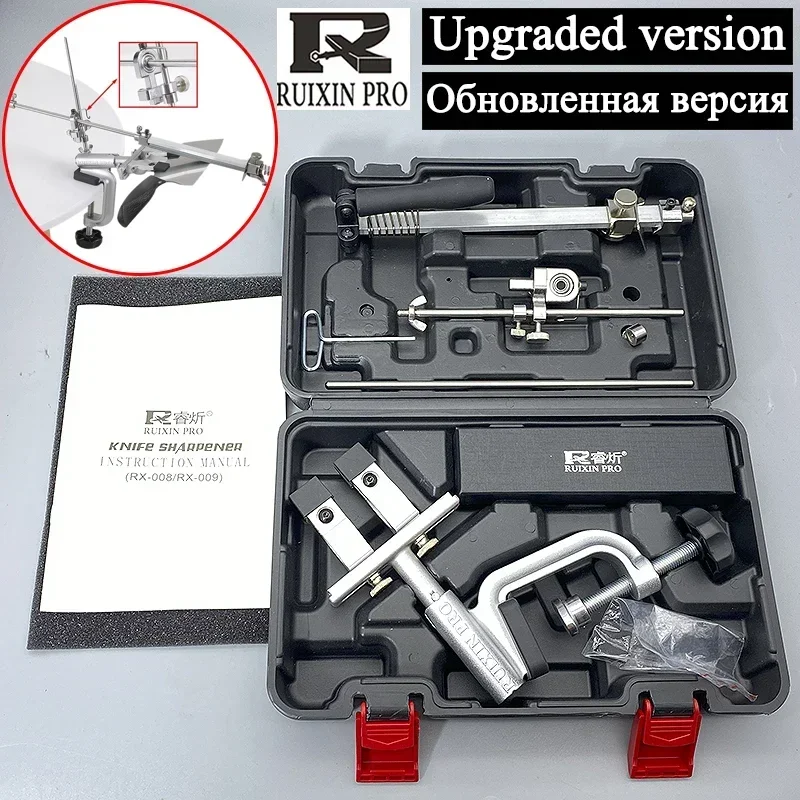 Knife Sharpener Ruixin Pro RX009 Aluminium Alloy Knife Sharpener System 360 Degree Flip Constant Angle Grinding Tools