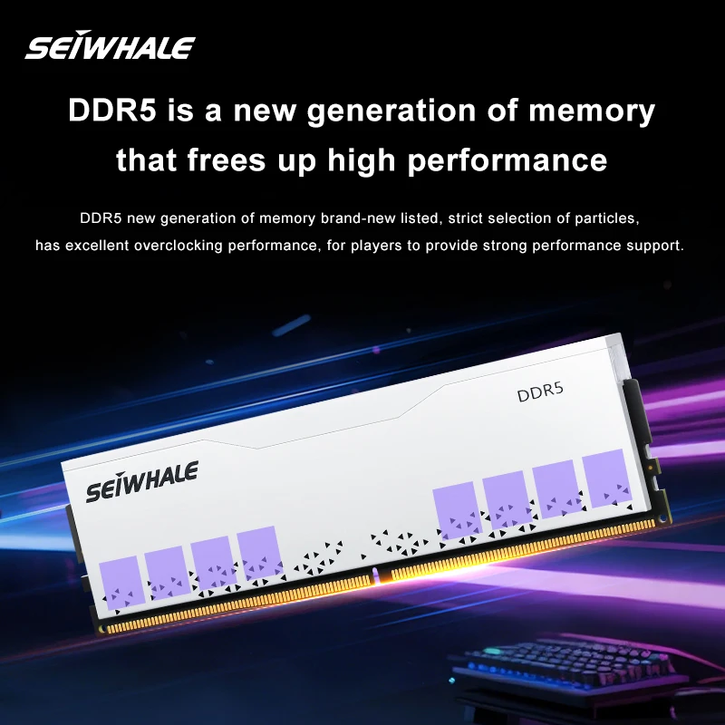 メモリーSEIWHALE DDR5 6000MHz 16GB x2 セット SEIWHALE Memoria RAM DDR5 16GB 6000MHz Desktop Memory UDIMM