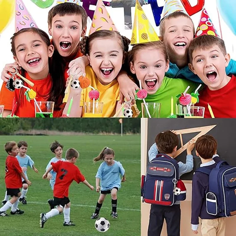 5/10/20 Stück Fußball-Party-Kindergeschenke, Schlüsselanhänger, Ornament, Junge, Mädchen, Sport-Thema, Geburtstagsparty-Zubehör, Pinata-Füller, Geschenke für Gäste – Detail 9