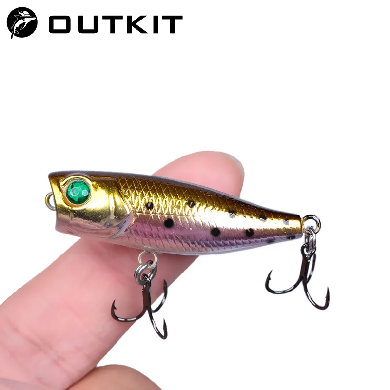 Neue 1 stücke 4 cm 3,5g mini Popper Harten Köder Minnow Angeln Locken Crankbait Wobbler Tackle Isca Poper schwimmenden Top Wasser hecht Lockt – Detail 1