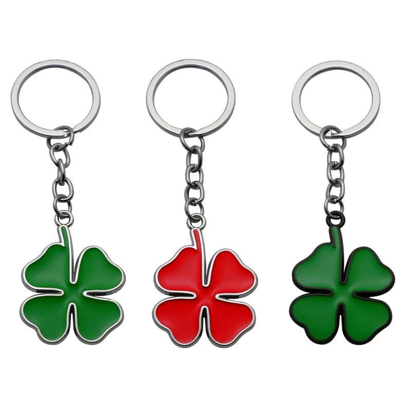 Personalità In Metallo Quattro Quadrifoglio Lucky Grass Badge Portachiavi Auto Portachiavi Per Alfa Romeo Giulia Stelvio Suv Tonale