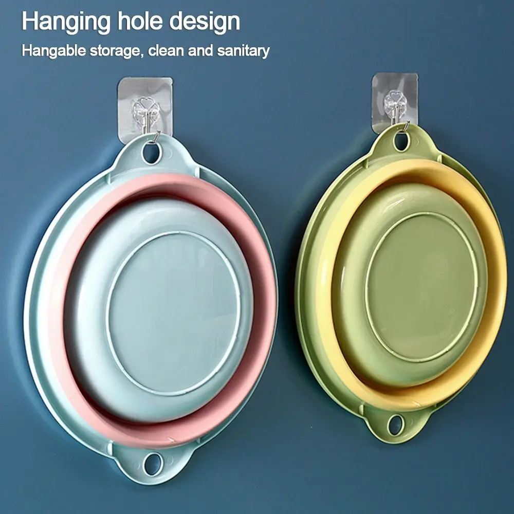 Multi-purpose Portable Washbasin Foldable Plastic Laundry Basin Camping Picnic Cleaning Tool