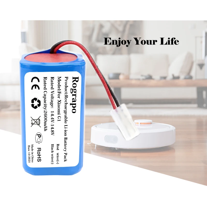 CellePhone Batteria Agli Ioni Di Litio 14,8V 2600mAh Per Rowenta RR7 RR7747 RR7755 WH 4Q0 – Sostitutiva Per Aspirapolvere Robot