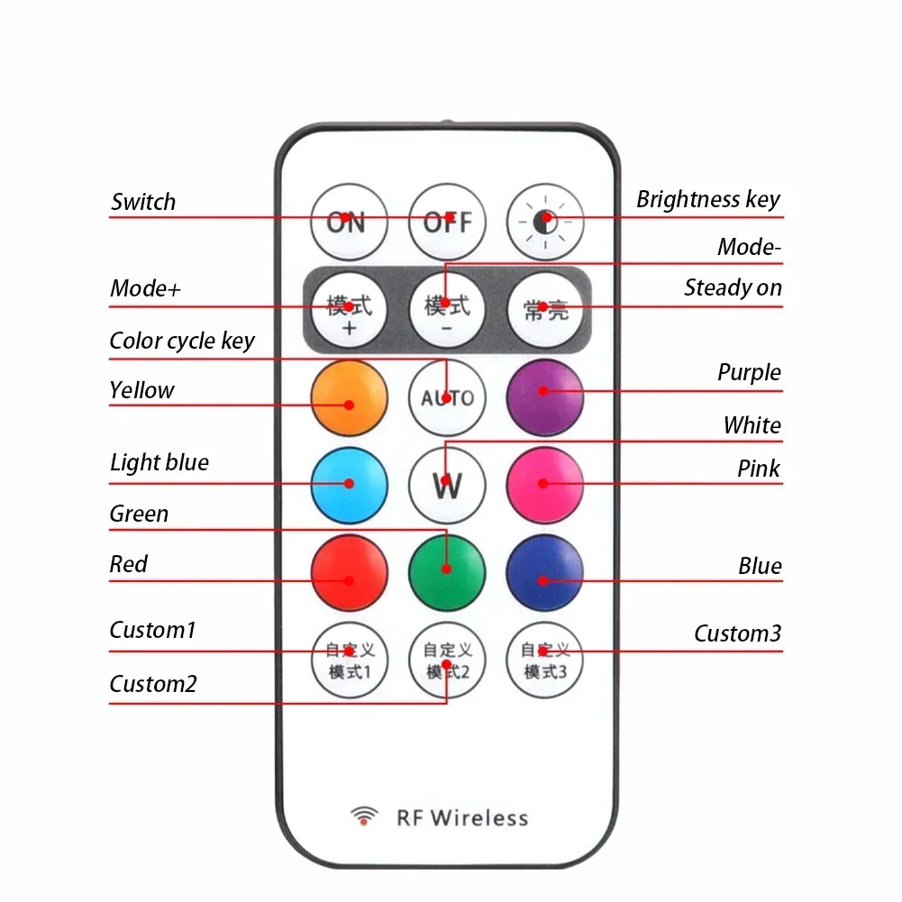 Lampe de Sécurité LED 8 Couleurs - Lot de 2/4/6