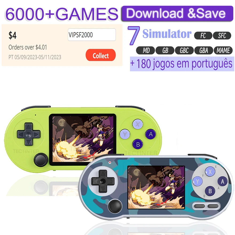Sf2000 Portable Retro Video Game Console 3 Inch Ips Screen Handheld 70-inch-tv-console-with-glass-and-wood-4-panel-doors-jcpenney