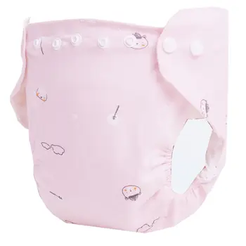 Pannolino Lavabile Impermeabile per Neonati 0-18 Mesi con Fibbie, Riutilizzabile, Anti-Perdita, 3-14kg, Pannolini in Tessuto per Bambini