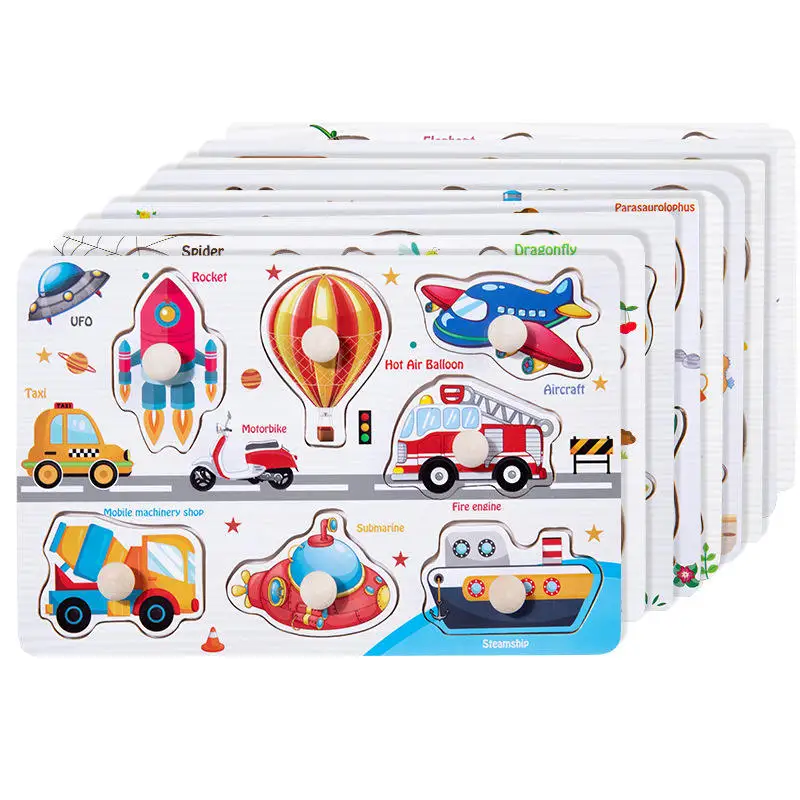 Montessori Wooden Puzzle Board 6