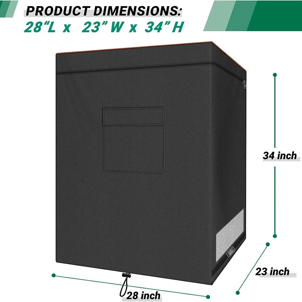 All Weather Refrigerator Chest Cover Crafted from 210D Oxford Designed for Optimal Airflow and Dust Resistance