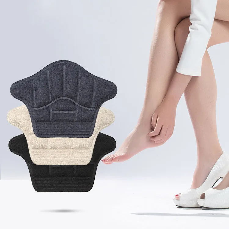 Women Sweat Absorbing Can Be Cut Sticker Double Side Adhesive Paste Comfortable Not Shifting Shoes Insert Skin Friendly Shoe Pad