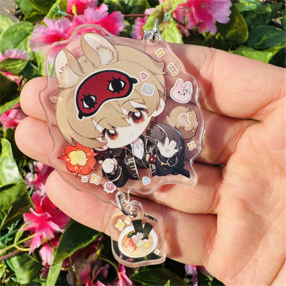 Anime Sakata Gintoki Shimura Shinpachi Kagura Takasugi Shinsuke Cosplay Cartoons Keychain Accessories Cartoon Pendant Gift – Detail 8