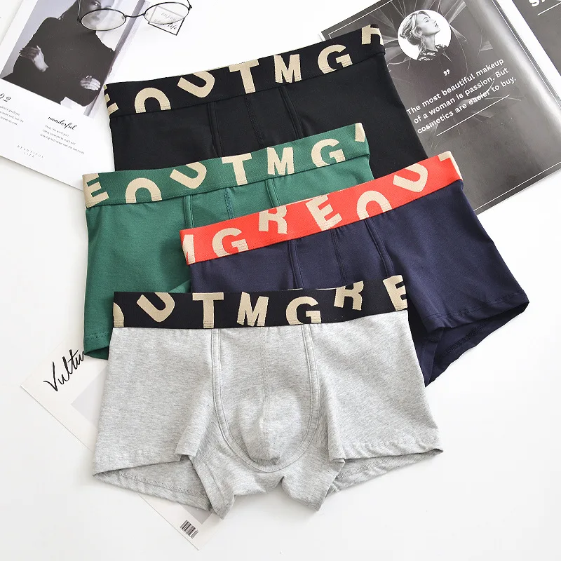 Graphene Antibacterial Men's Sexy Panties Cotton Underwear 100 Percent Boxer Pants Sports Leisure Boxer Shorts Boys' Underpants