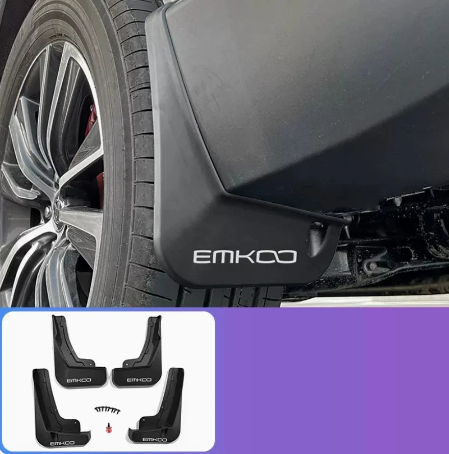 

For Trumpchi EMKOO 2022 2023 Exterior Accessories Front Rear Mud Flap Mudguards Splash Guards Fender Plastic Cover Trim