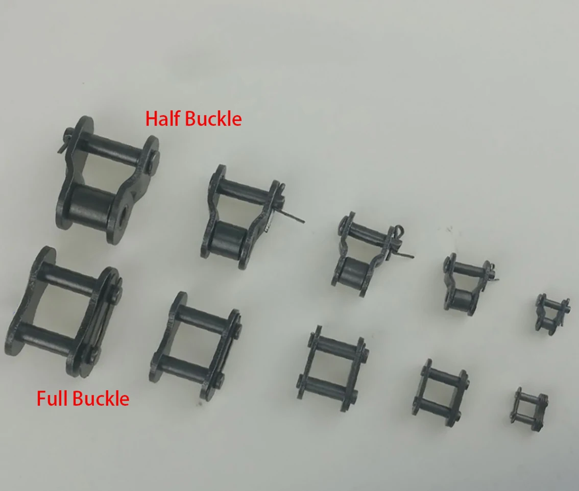 04C-1 Roller Chain Pitch 6.35mm Half/full Buckle Carbon Steel Industrial Transmission Single Row Chain 0.5/1/1.5/5 Meters stainless steel chain steel chain