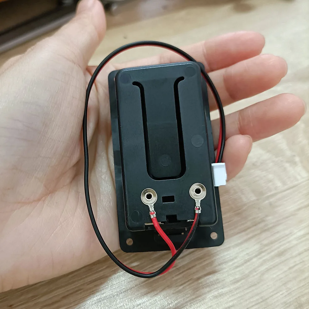 Gitarrenteile 9V Batteriegehäuse Halter Abdeckbox für Akustikgitarre Bass Pickup Schwarz von 1 Stück – Detail 25