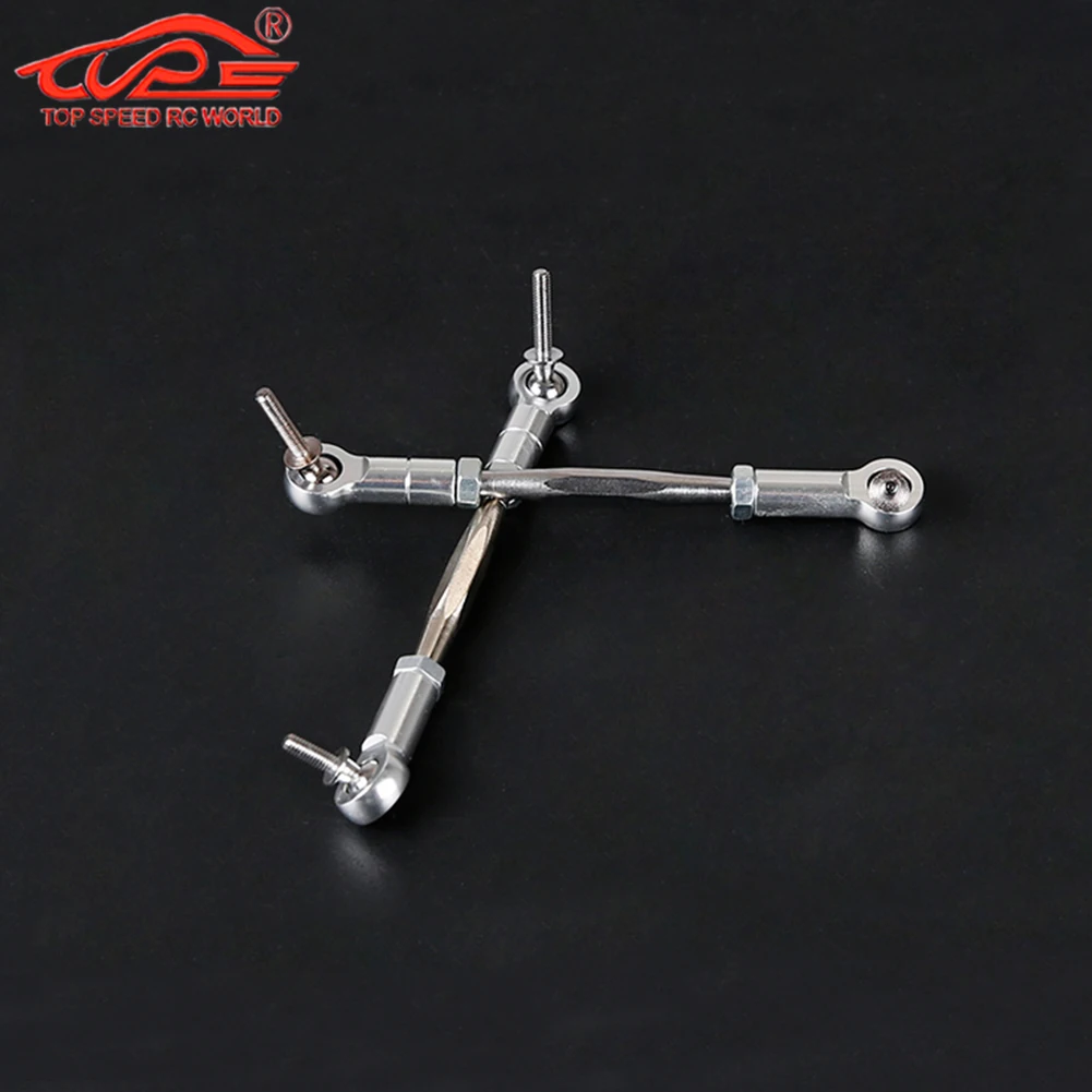 Upgrade Alloy Steering Turnbuckle Tie Rod 2pcs for 1/5 Rc Car HPI ROFUN BAHA ROVAN King Motor BAJA 5B 5T 5SC Buggy Truck Parts